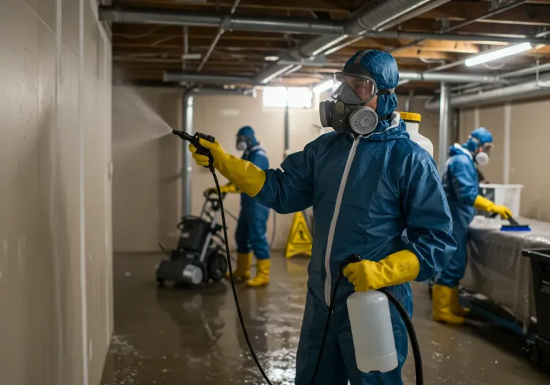 Basement Sanitization and Antimicrobial Treatment process in Randolph County, AL